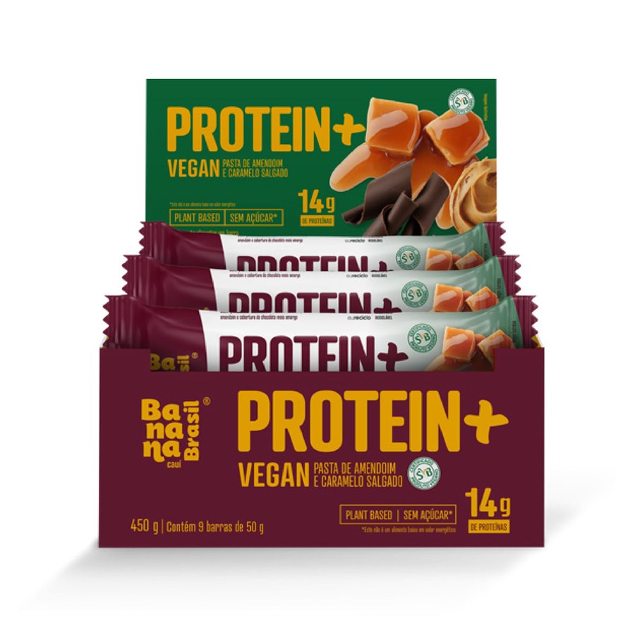 Banana Brasil Protein+ — Pasta de Amendoim e Caramelo Salgado